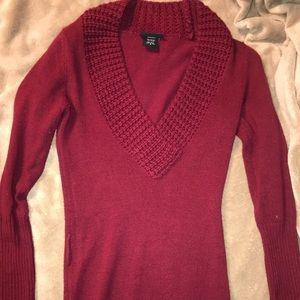 Red Long Sweater